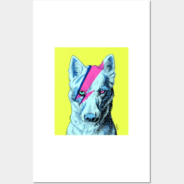 Bow-wow-Bowie 2 Wall Art by shiro